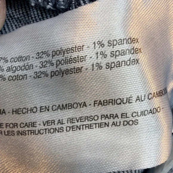 Jessica Simpson Daisy Flare Blue Denim Jeans Womens Size 12 Stretch Raw Hem Y2K - Picture 12 of 16